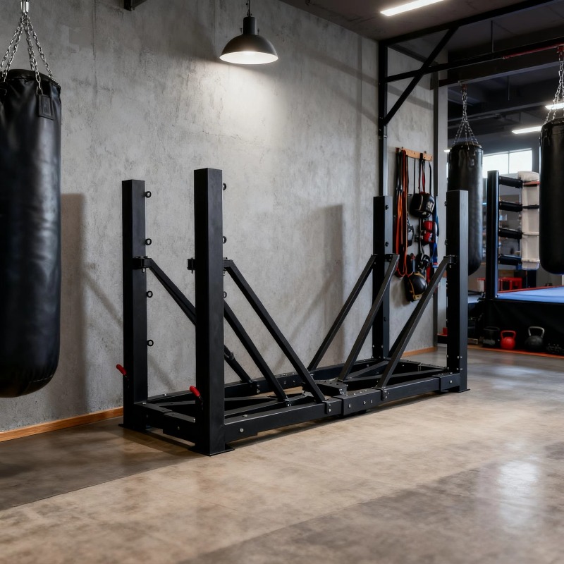 Home Gym Equipment Set - Opvouwbare boksringset, klein, inklapbaar, voor thuisbokstraining