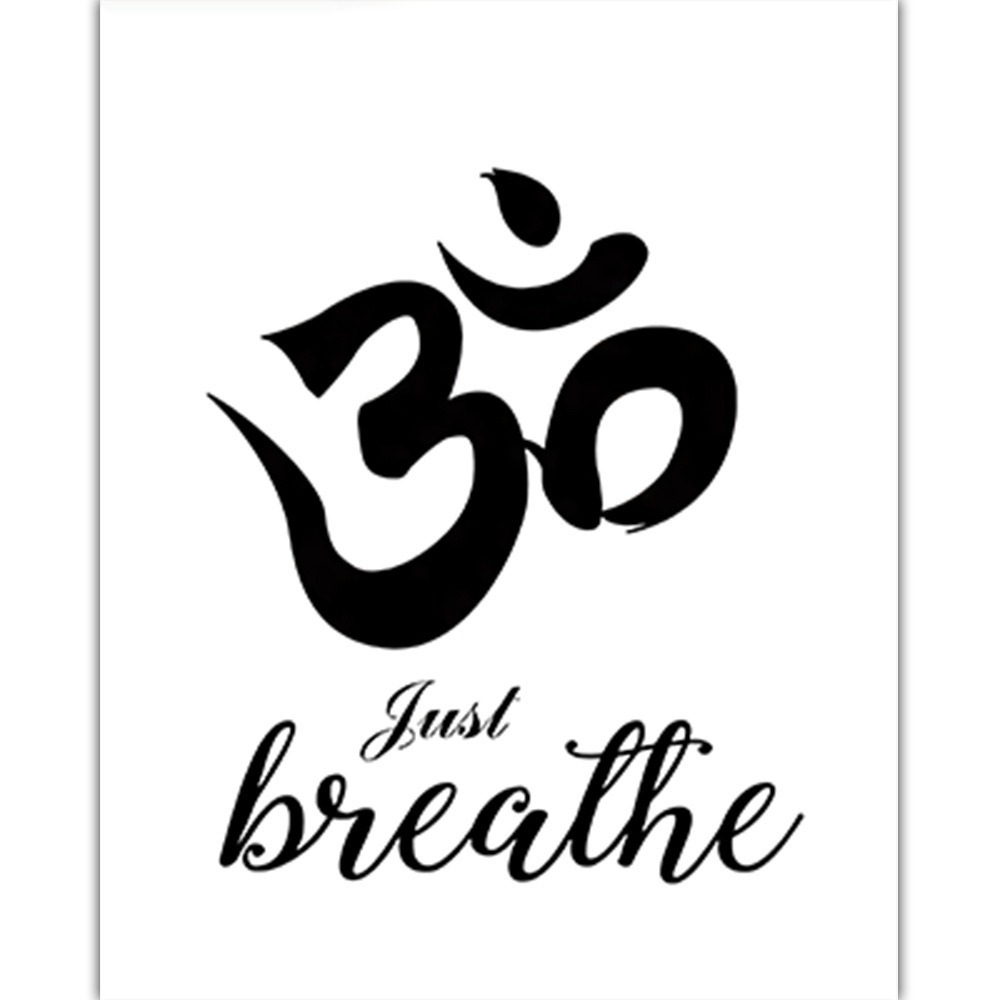 Home Gym York - Yoga Art Canvas Schilderij Poster Hand