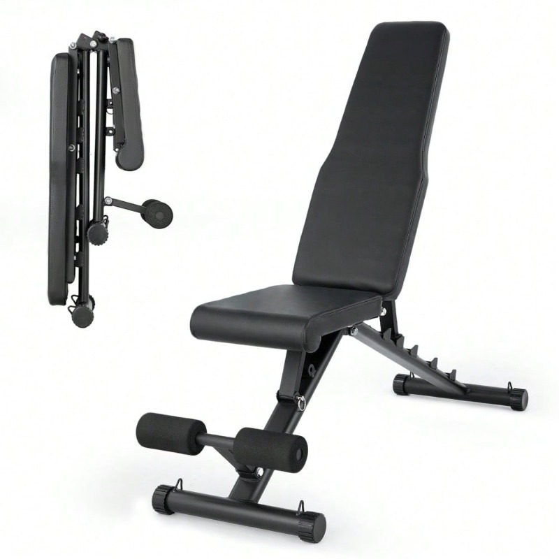 Home Gym For Small Spaces - Verstelbare opvouwbare gewichtsbank voor thuisgym, zware
