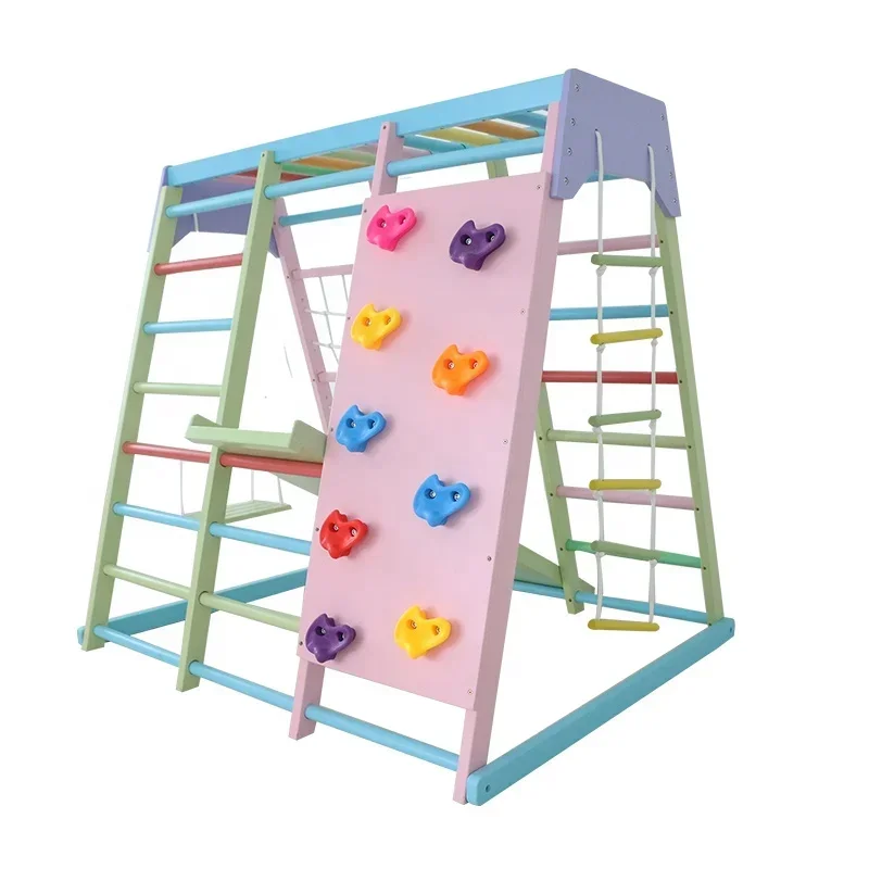 Home Gym Equipment Set - Klimrek voor kinderen van hout, binnen-