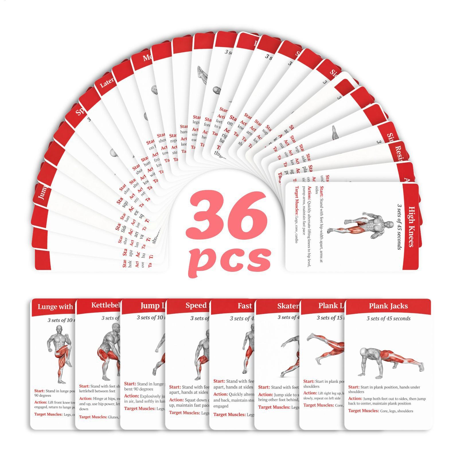 Workout-kaarten Oefenkaarten 3 - Home Gym Equipment Set recensie en prijs