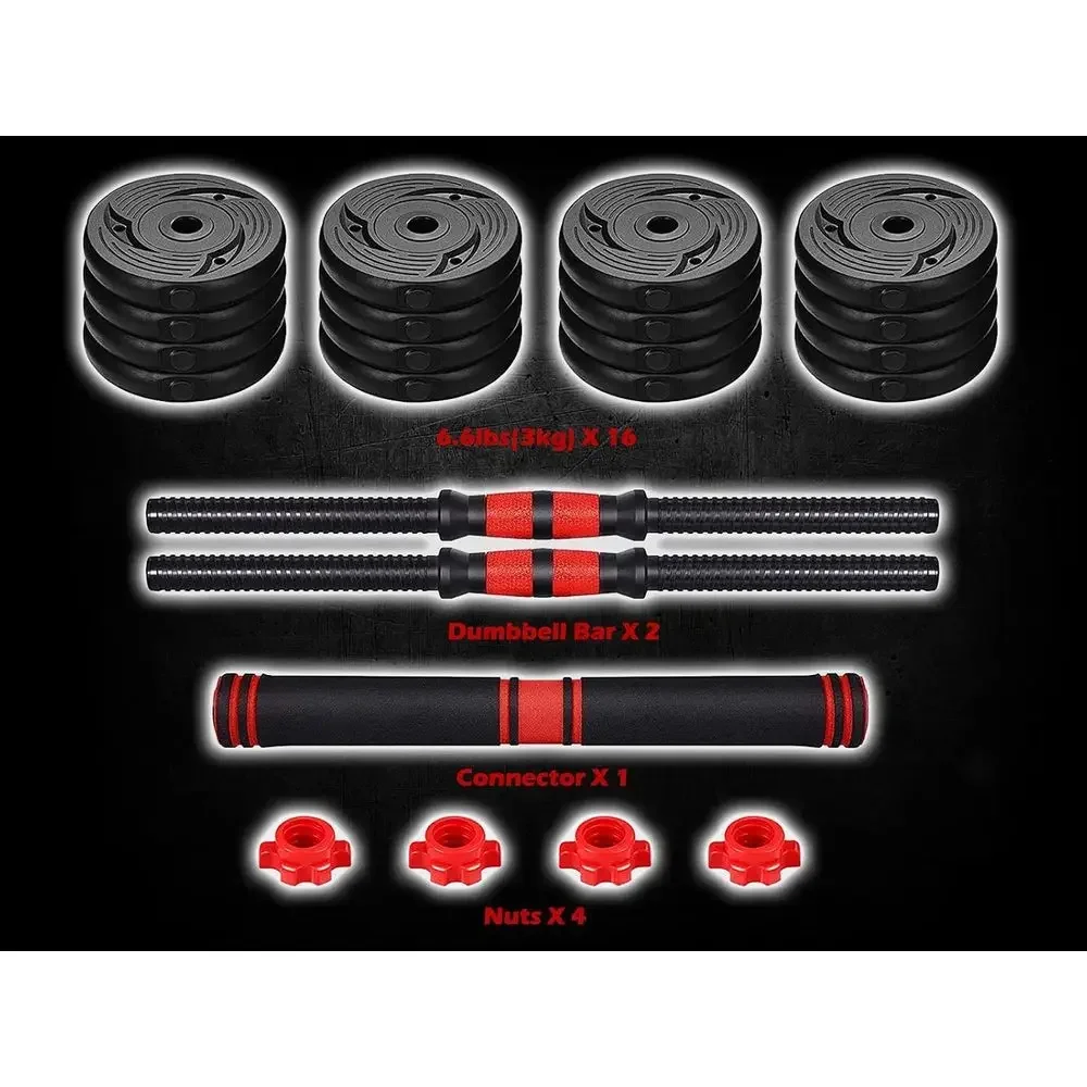 88-110 lbs verstelbare dumbbel - Home Gym Equipment Set recensie en prijs