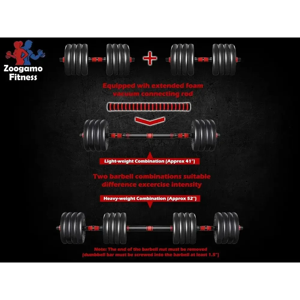 88-110 lbs verstelbare dumbbel - Home Gym Equipment Set recensie en prijs