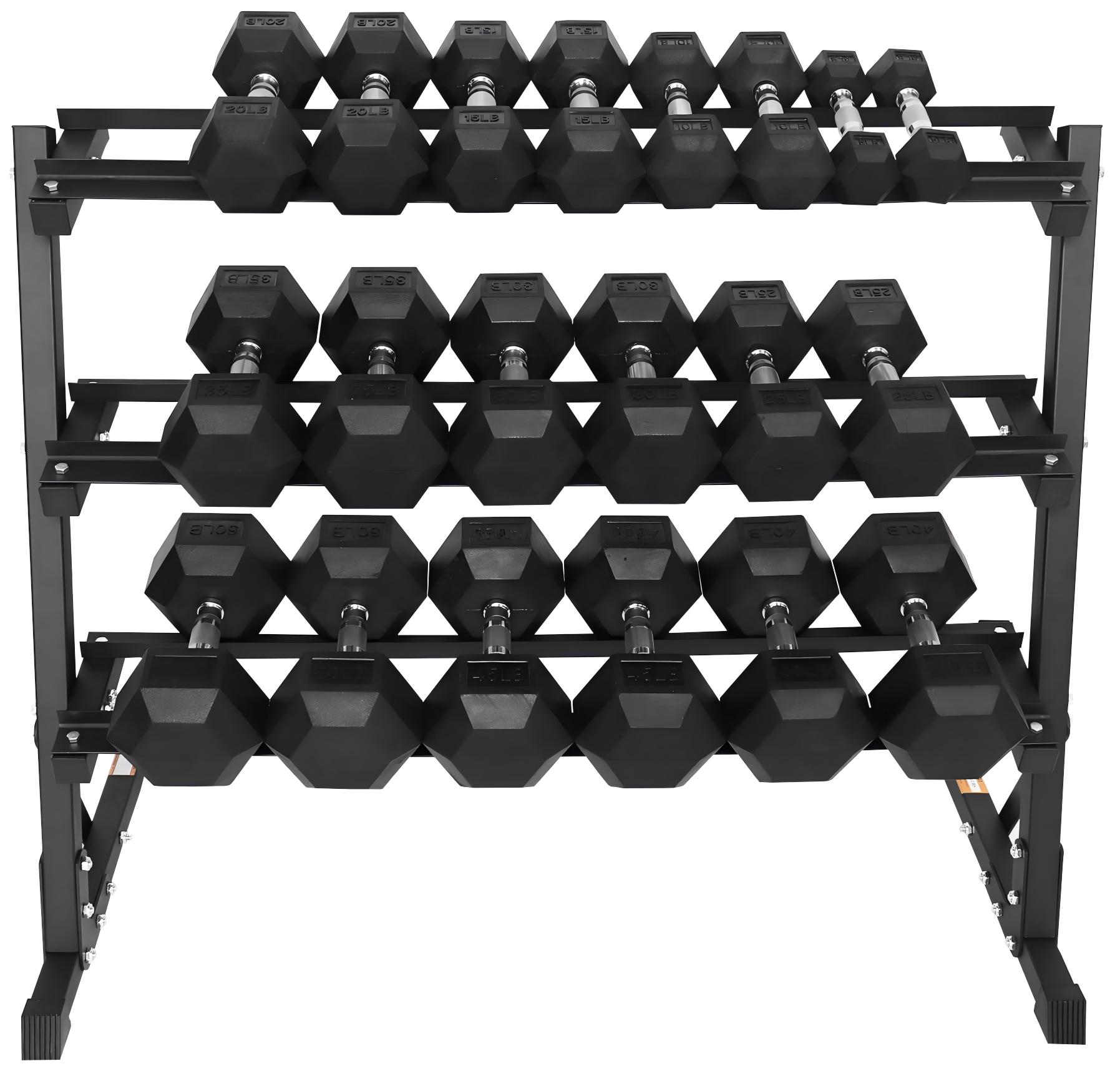 Premium rubber beklede hex dum - Hex Dumbbell Set recensie en prijs