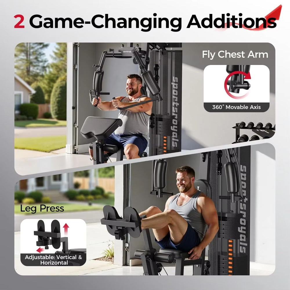 Multifunctionele Home Gym 150L - Home Gym Cable Machine With Weight Stack recensie en prijs