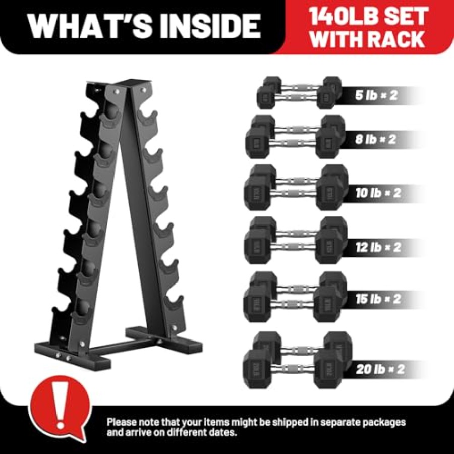 Rubber omhulde hex dumbbells s - Hex Dumbbell Set recensie en prijs