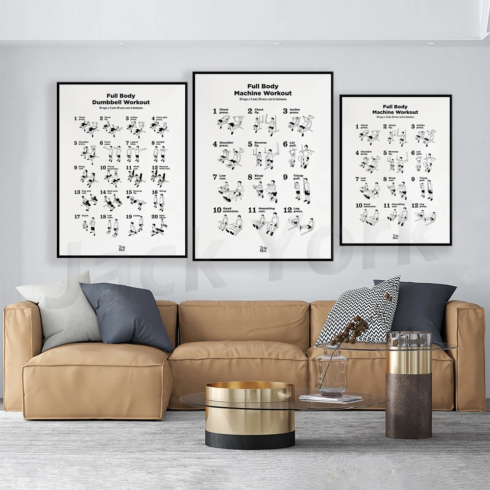 Halter Workout Poster, Gym Pos - Home Gym York recensie en prijs