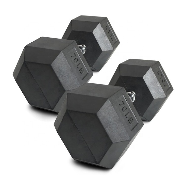 70lb Rubber Hex Dumbbell Set C - Hex Dumbbell Set recensie en prijs