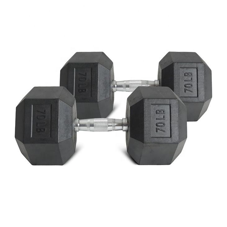 70lb Rubber Hex Dumbbell Set C - Hex Dumbbell Set recensie en prijs