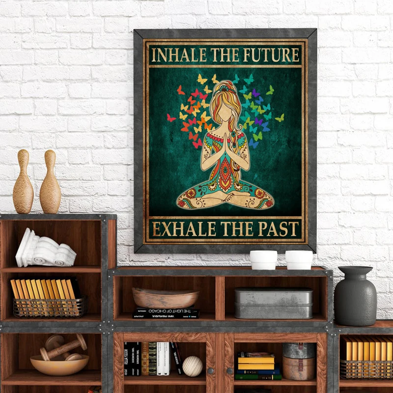 Canvas Schilderij Hippie Yoga  - Home Gym York recensie en prijs