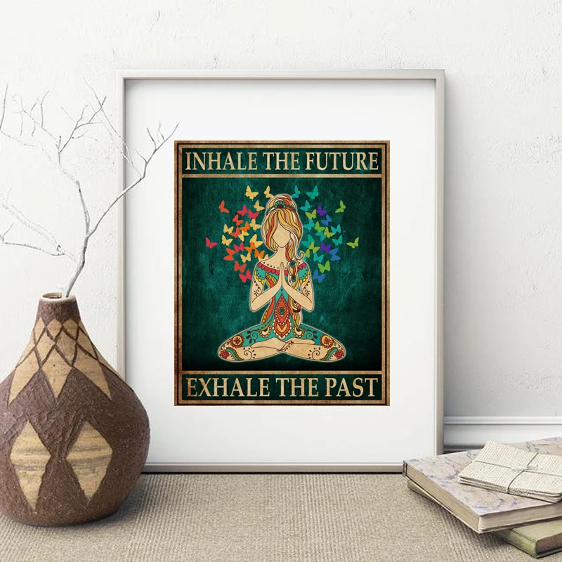 Canvas Schilderij Hippie Yoga  - Home Gym York recensie en prijs